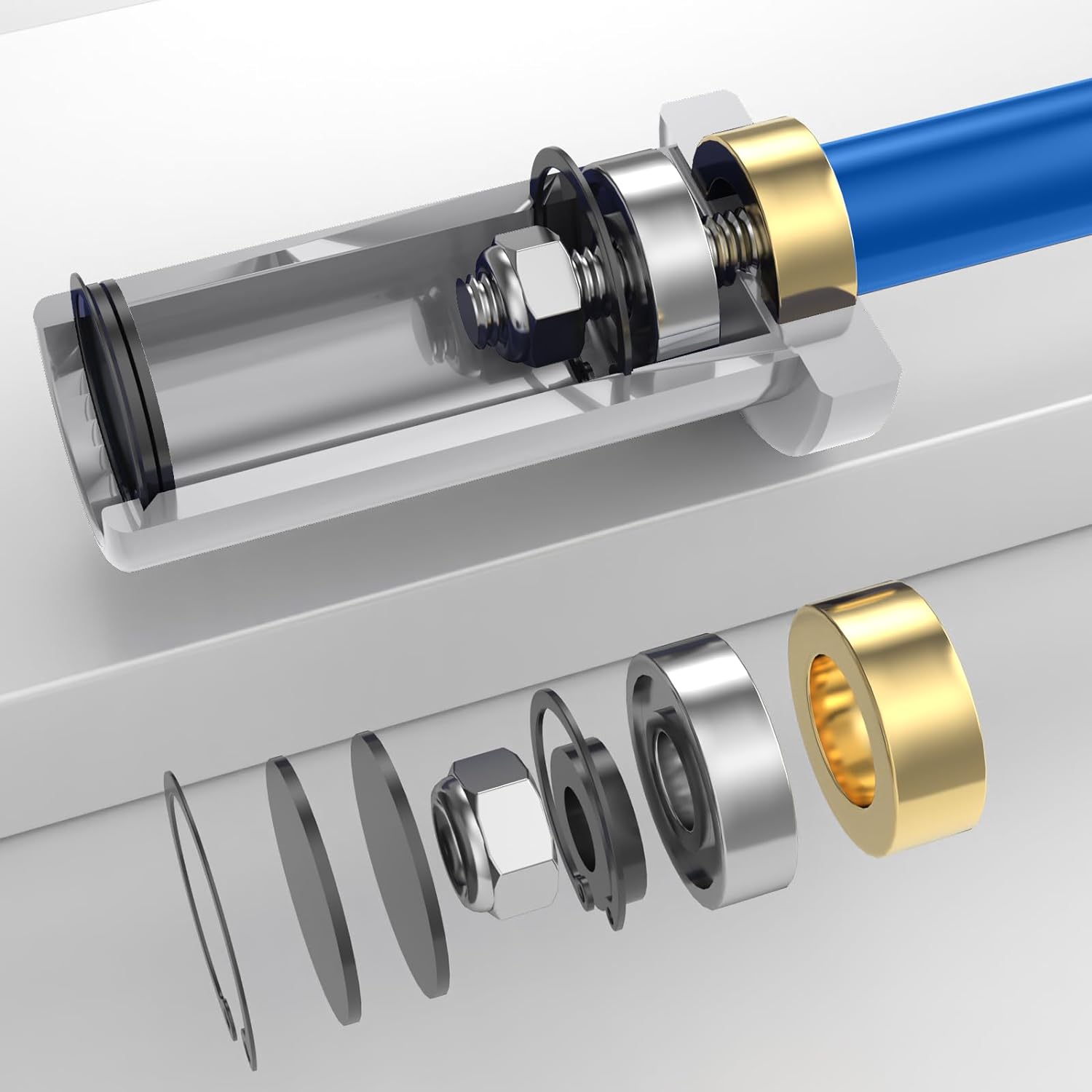 EVERYMATE 5LB Mini Barbell Bar- Beginner Women Kid Bar Total Body Workout