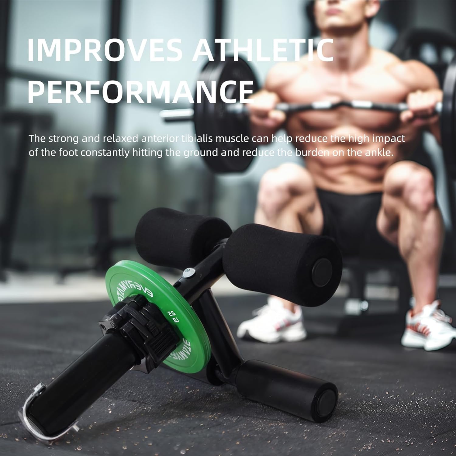 Tibialis Strengthener & Calf Raise Machine - Adjustable Leg Workout Equipment