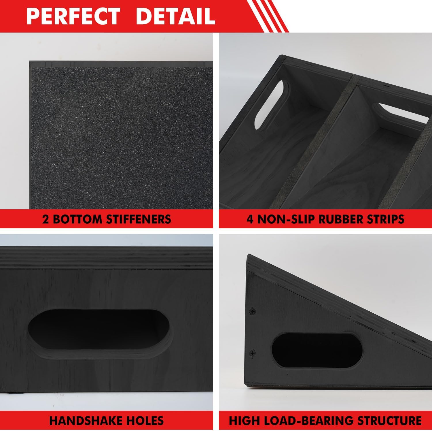 Pro Squat Slant Board Calf Stretcher, Wooden Incline Board