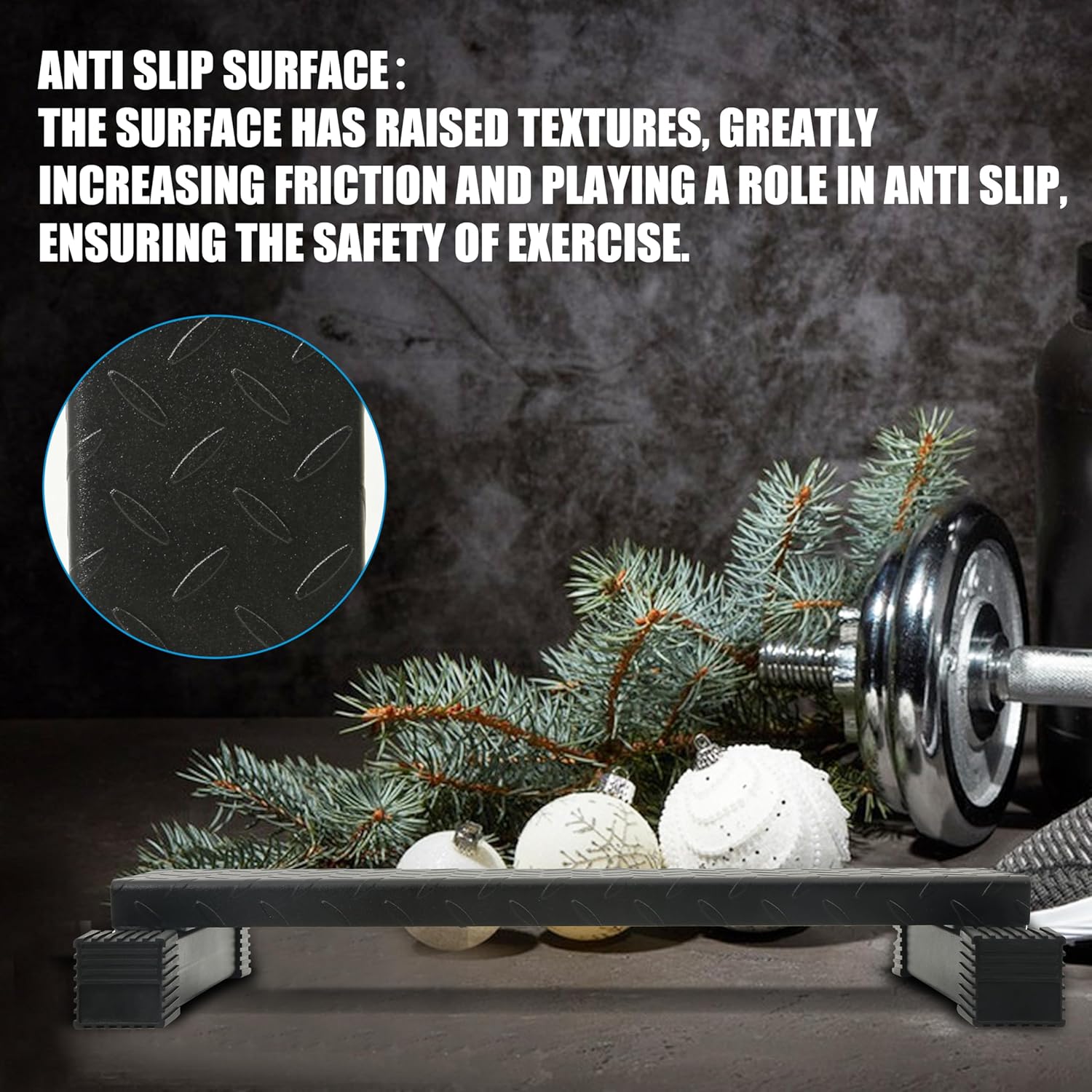 Steel Calf Raise Block, Standing Calf Raise Machine for Calf Stretching, Squat, Foot Stretch, Anti-Slip Solid Calf Platform