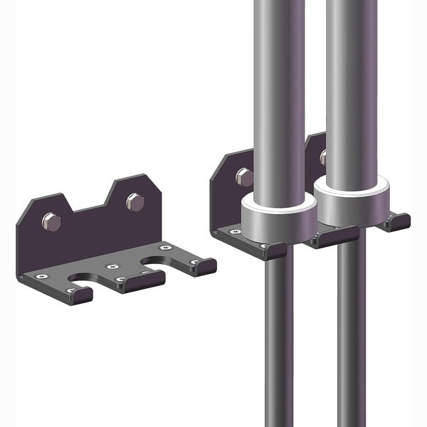 Olympic Barbell Wall Mount Rack - Commercial Gym Storage Holder for 33mm Bars (Space-Saving, Powder-Coated)