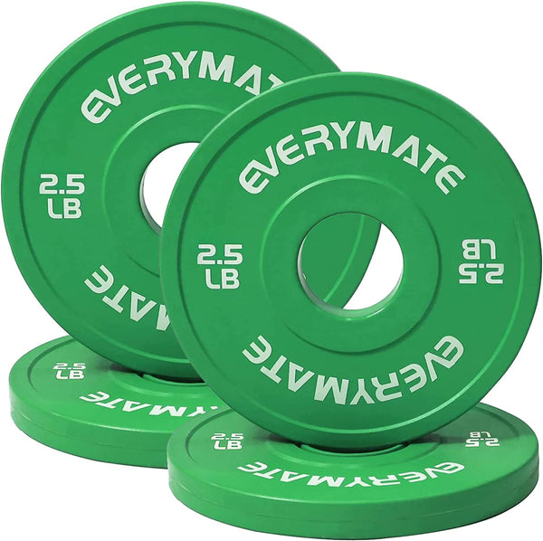 2.5LB Competition Bumper Plates - Steel-Core Fractional Weights for Olympic Bars (CrossFit/Home Gym)
