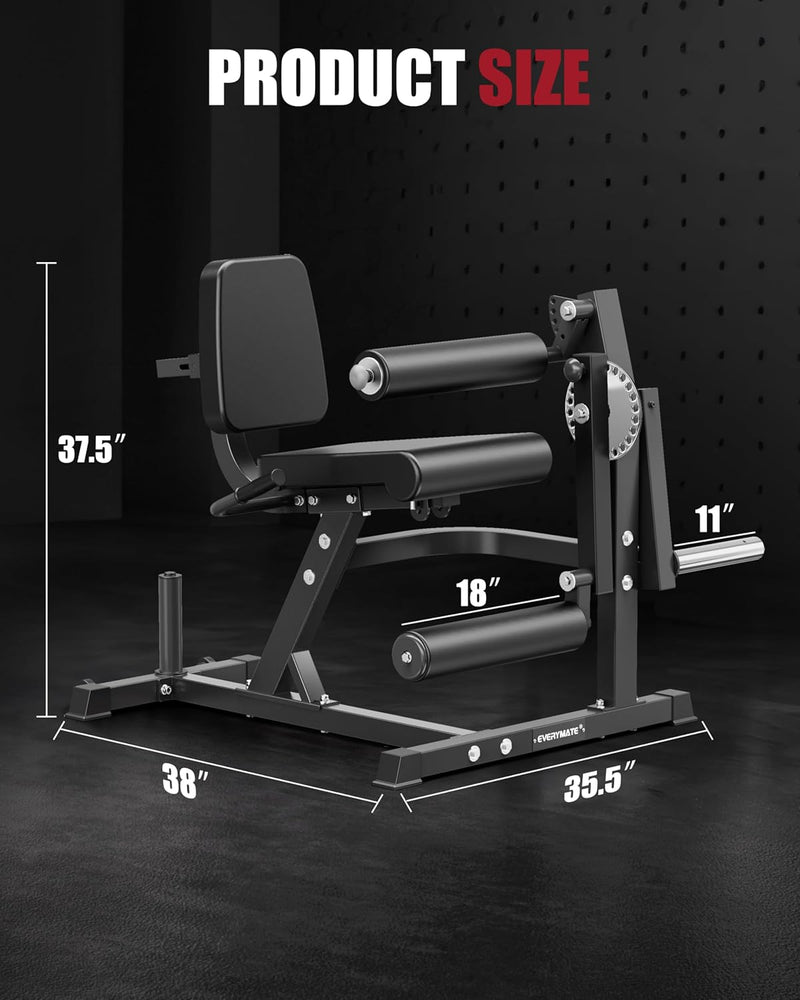 3-1 Adjustable Leg Extension and Curl Machine,Heavy Duty 680lbs Capacity