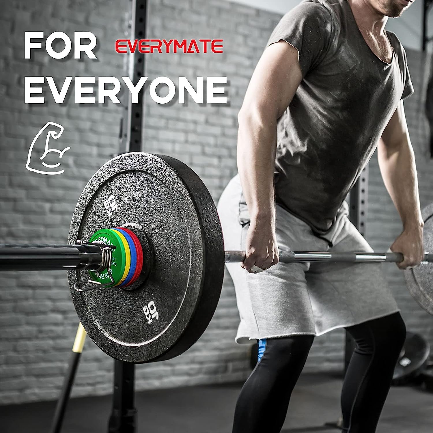 Fractional Weight Plates Set (0.25-1LB) - 8-Piece Rubber Micro Plates for Olympic Barbells & Strength Training