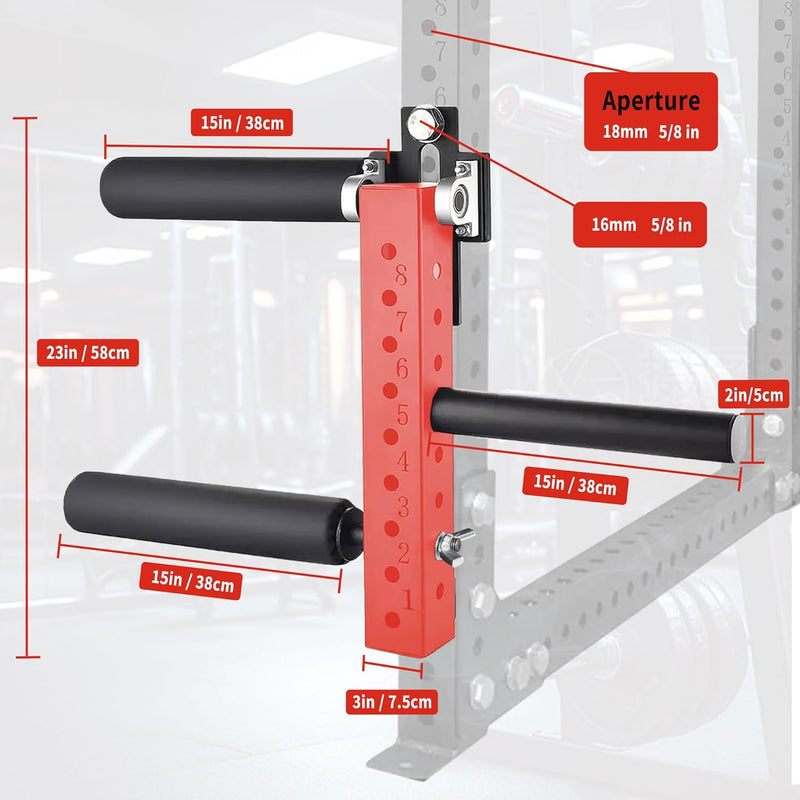 EVERYMATE Seated Leg Strength Extension Equipment and Curl Athletic Practice Machine,Adjustable Leg Fitness Equipment Attachment, Fitness Squat Rack Accessories( 1 inch Aperture Rack Hole) : Sports & Outdoors