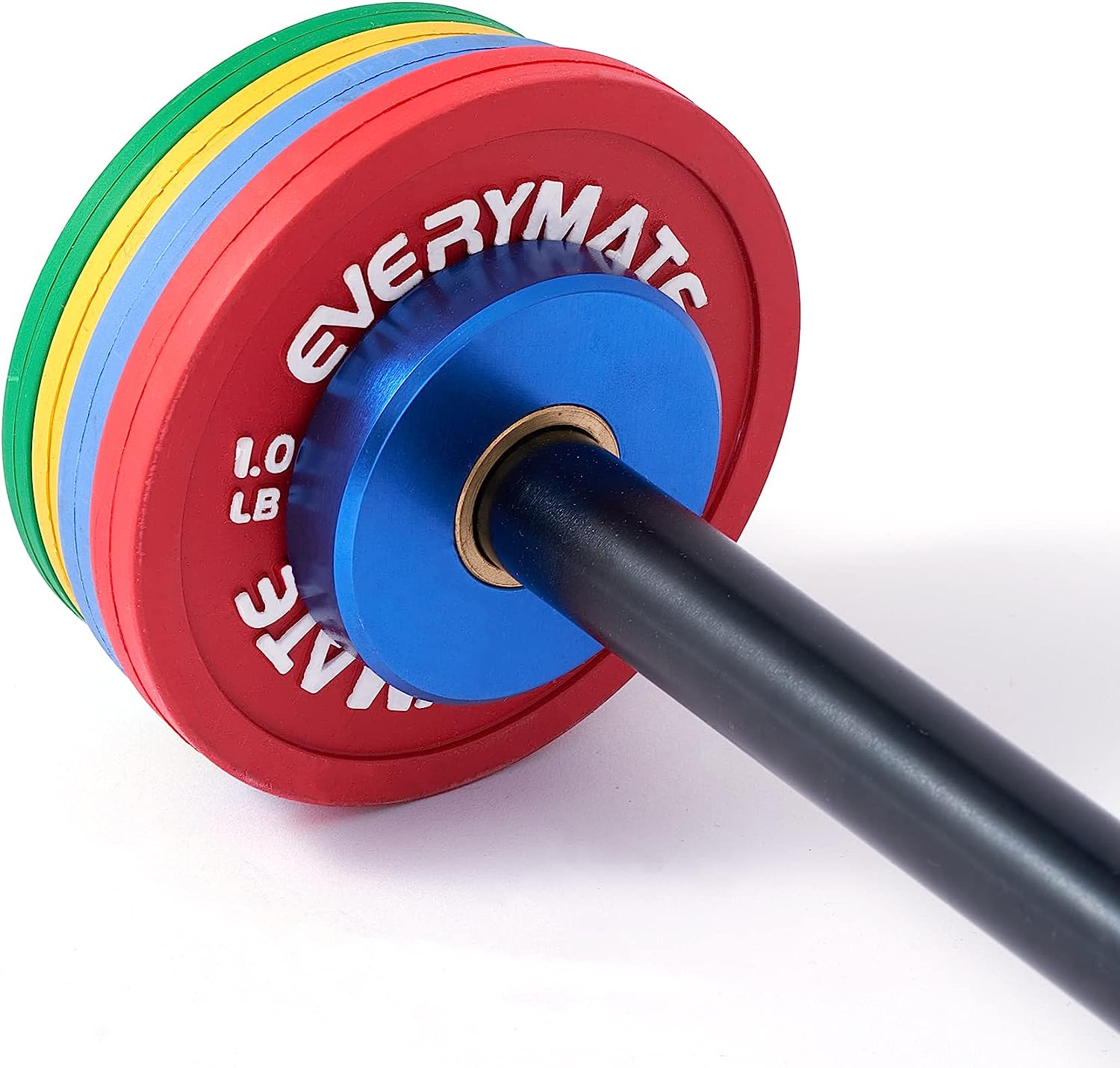 Fractional Weight Plates Set (0.25-1LB) - 8-Piece Rubber Micro Plates for Olympic Barbells & Strength Training