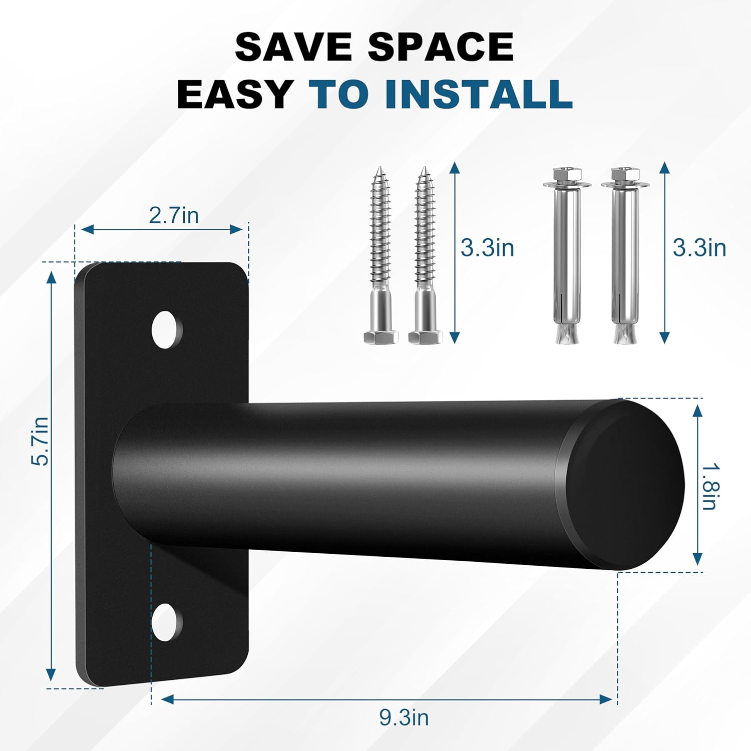 Weight Plate Holder, Wall Mounted Weight Rack Storage for Olympic Weight Plate,Home Gym Organizer