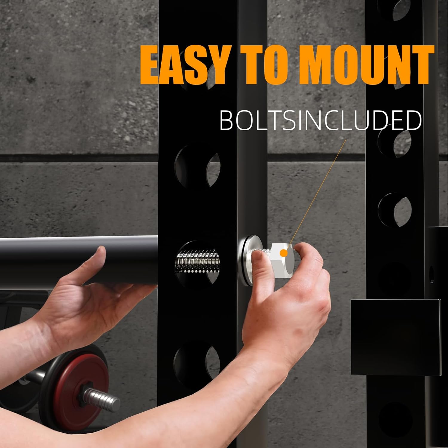 Heavy-Duty Weight Plate Rack - Universal 2" Olympic Plate Holder for 2x2/3x3 Power Cages (Commercial Gym Grade)