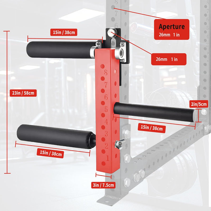 EVERYMATE Seated Leg Strength Extension Equipment and Curl Athletic Practice Machine,Adjustable Leg Fitness Equipment Attachment, Fitness Squat Rack Accessories( 1 inch Aperture Rack Hole) : Sports & Outdoors