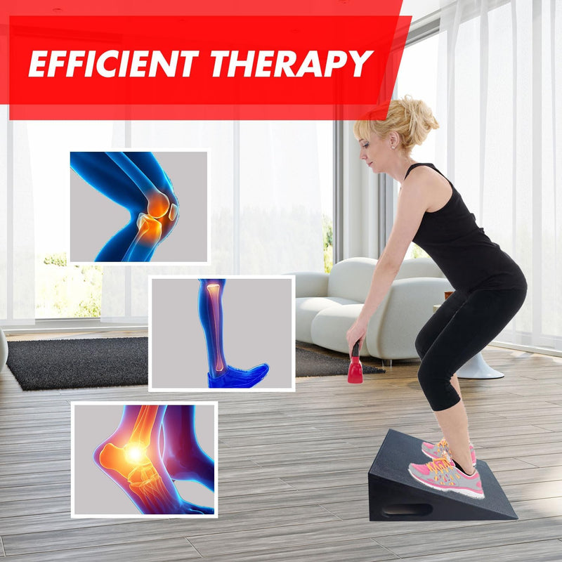 Pro Squat Slant Board Calf Stretcher, Wooden Incline Board