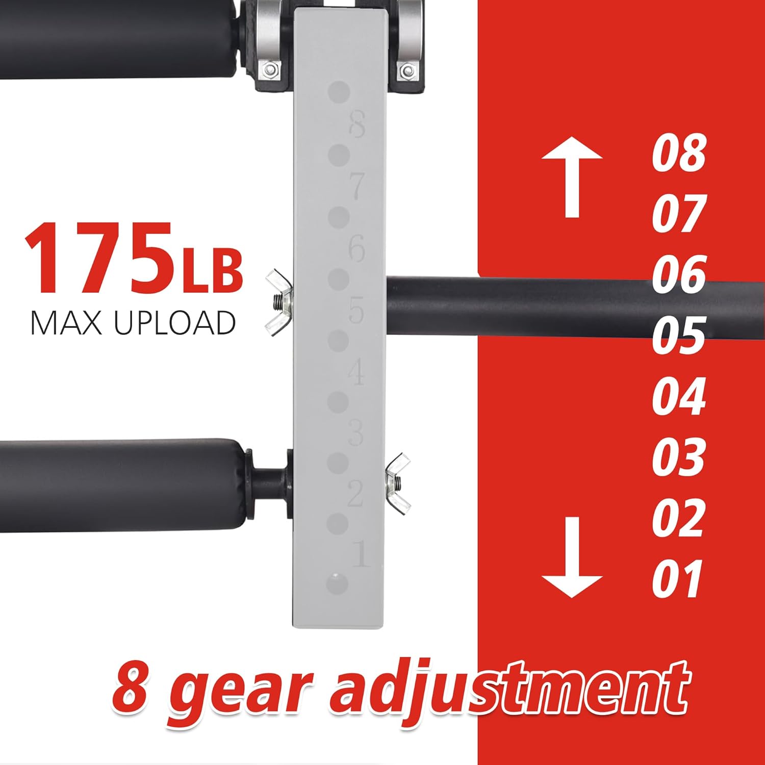 Seated Leg Strength Extension and Curl Athletic Practice Machine,Adjustable Leg Fitness Equipment Attachment, Fitness Squat Rack Accessories