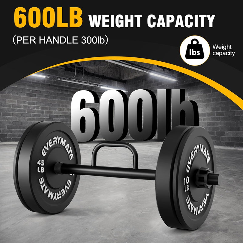 Competition Farmers Walk Bars - 2" Plate Compatible Grip Trainer with Rotating Sleeves (Pair)