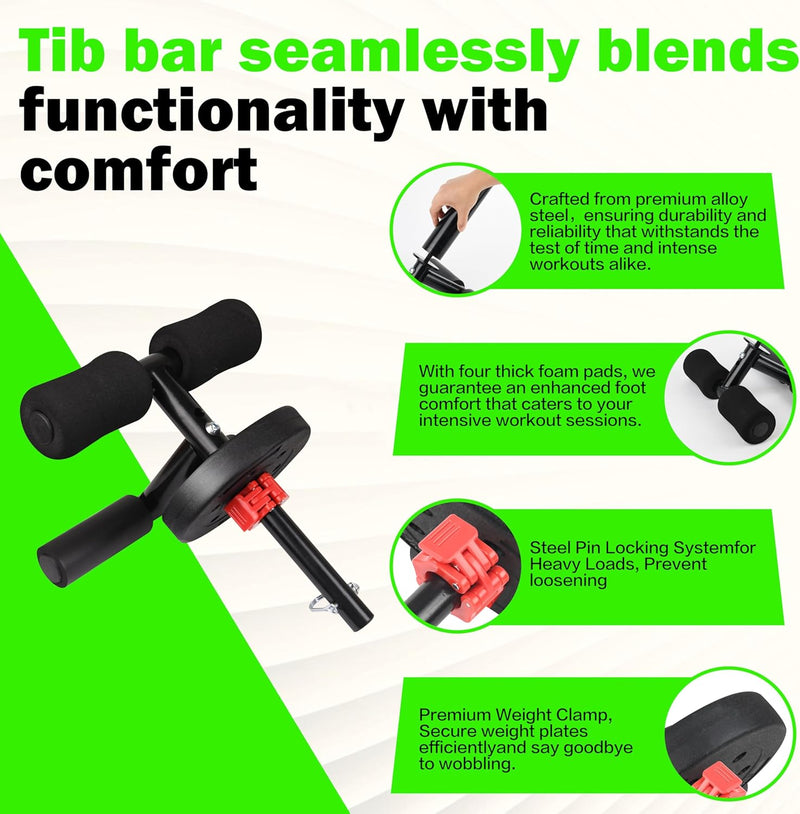 Tib Bar Tibialis Trainer Calf Raise Machine for Strengthening Calves/Ankles