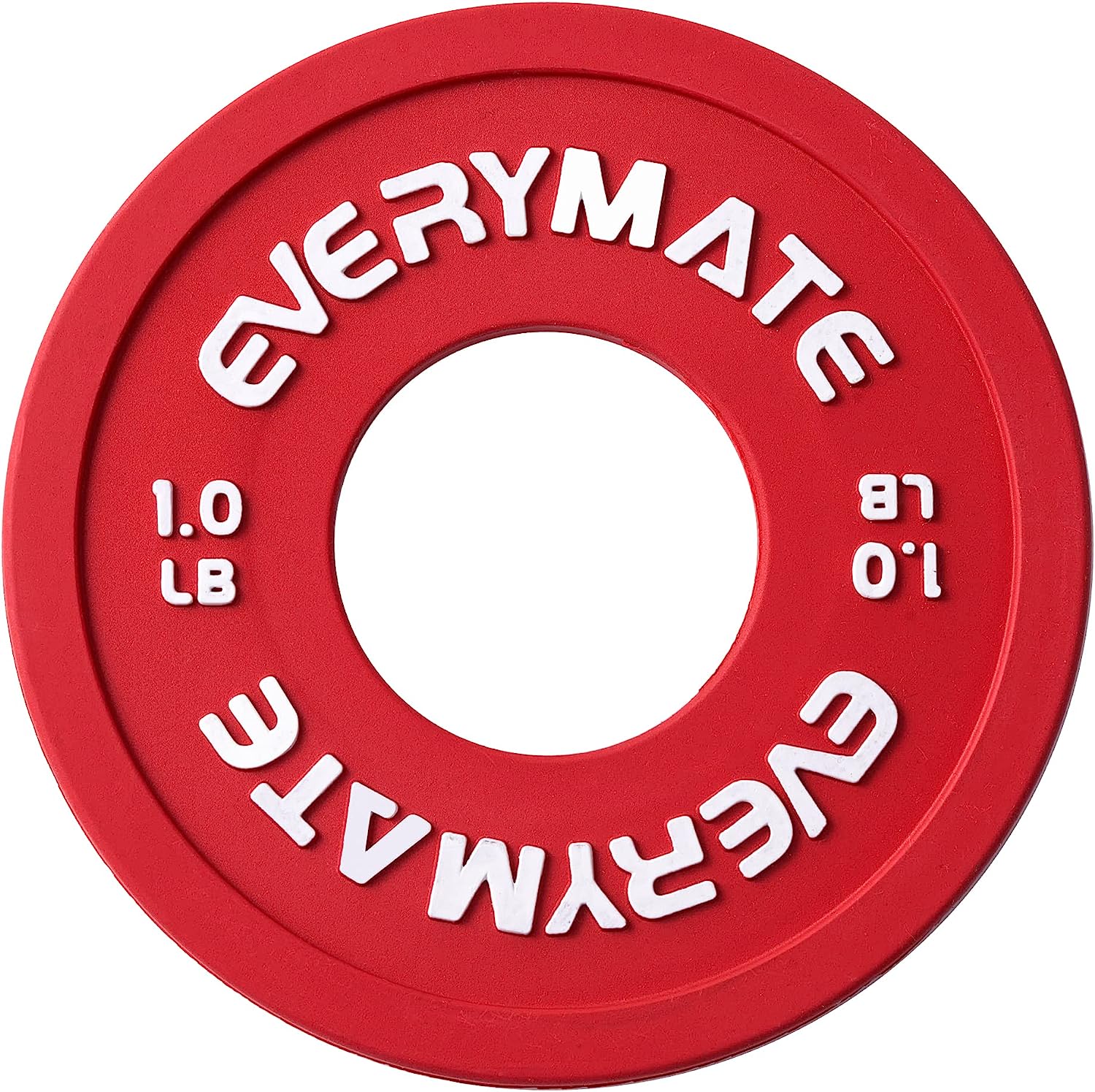 EVERYMATE Rubber Fractional Weight Plates Set of 8 Micro Weight Plate Pair of 1 LB for Olympic Barbells for Strength Training Micro Plates Weight Plate