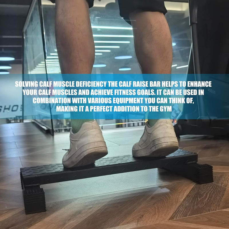 Steel Calf Raise Block, Standing Calf Raise Machine for Calf Stretching, Squat, Foot Stretch, Anti-Slip Solid Calf Platform